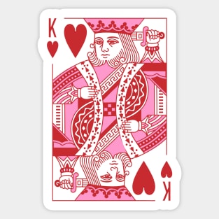 King of Hearts Valentines Day Matching Couple Sticker